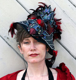 Bird hat in Cari Borja's Summer 2009 collection